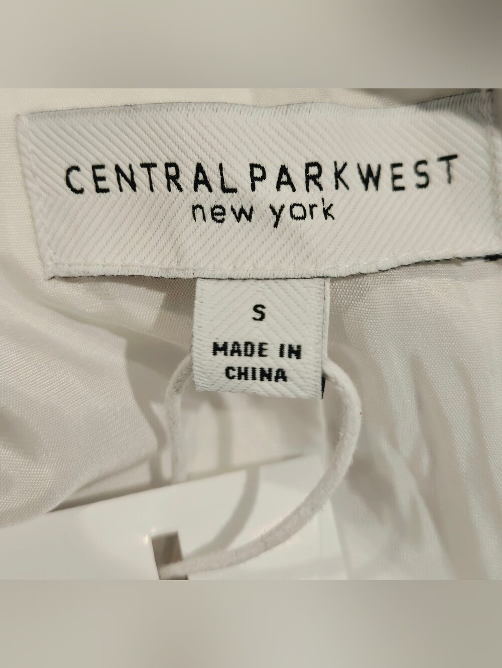 CENTRAL PARK WEST NEW YORK  NWT Blazer White Scrunched Sleeves Sz Sm - Picture 7 of 11